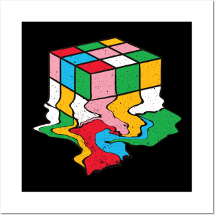 Melting Rubik's Cube Posters and Art